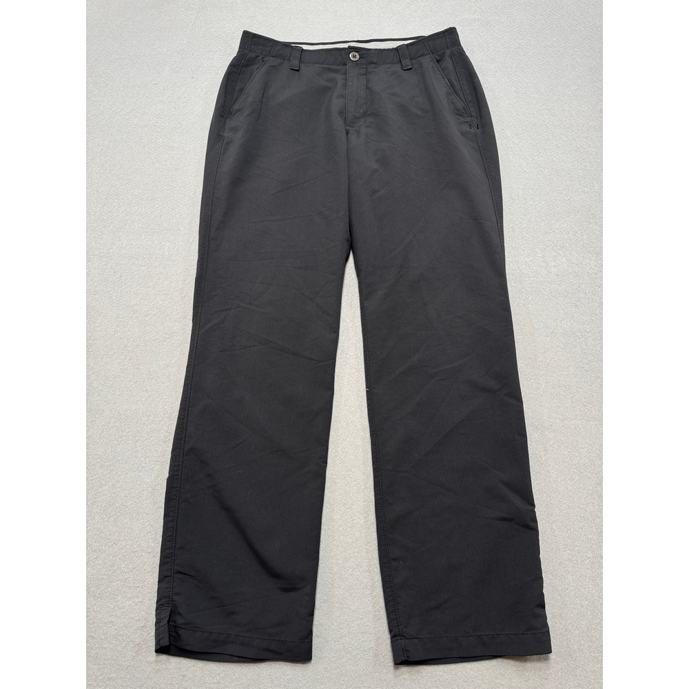 Under Armour Pants Men's 32x30 Black Straight Leg Relaxed Training Activewear